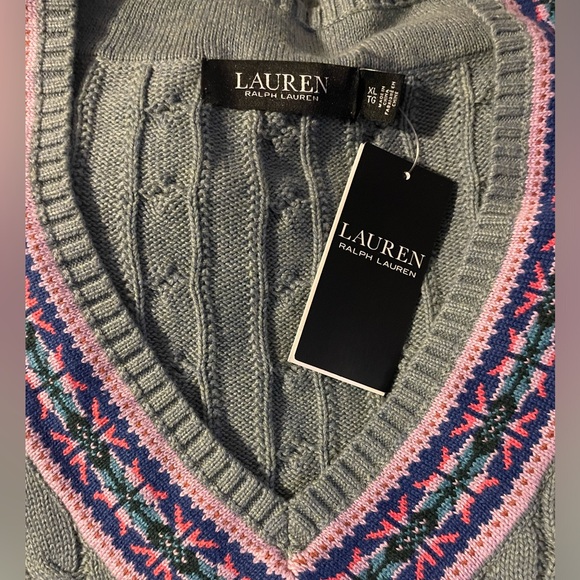 Lauren Ralph Lauren Black label Cable-Knit Cotton Cricket Sweater - Picture 2 of 12